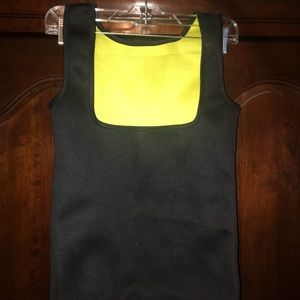 Neoprene sweat-workout top